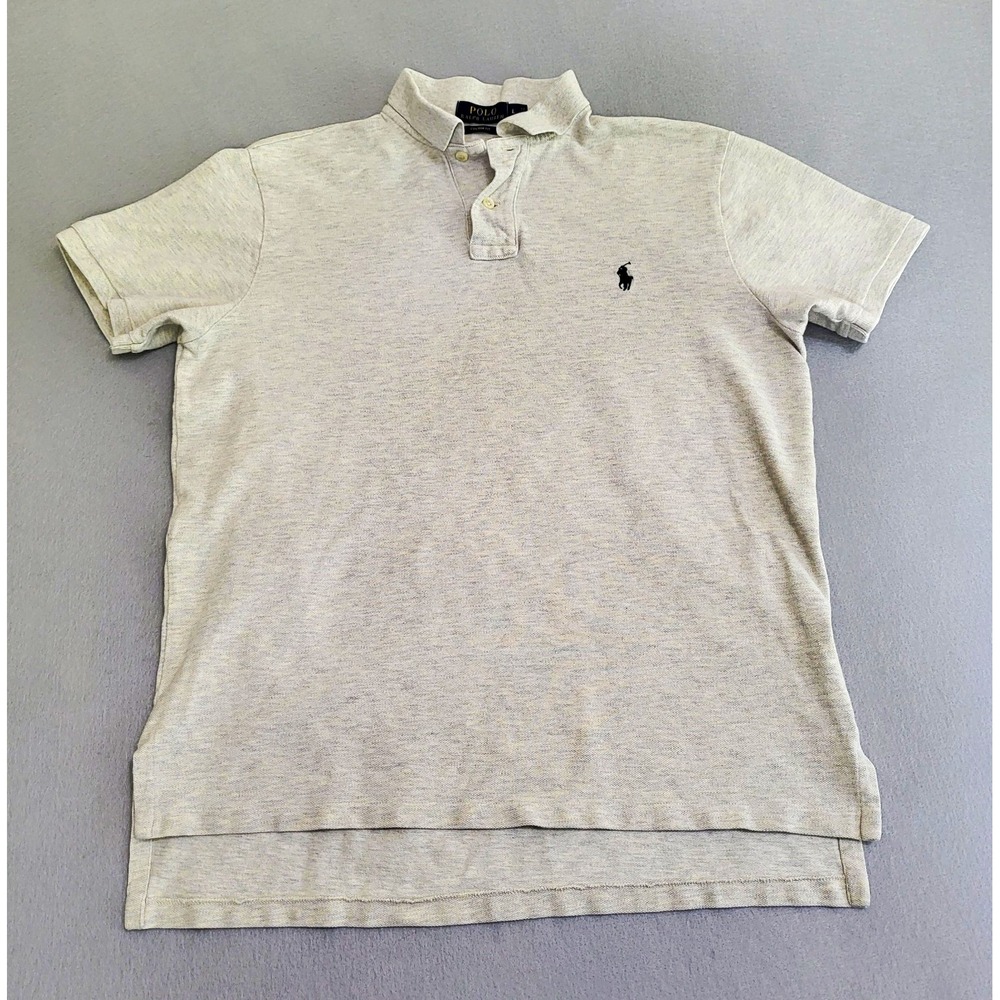 Polo Ralph Lauren Custom Fit Short Sleeve Polo Shirt Men's Size L Pony Logo